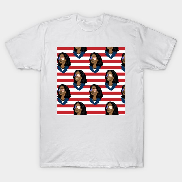 Kamala Harris Patriotic T-Shirt by Sandra Hutter Designs